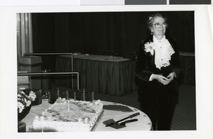 Photograph of Maurine Wilson at her 90th birthday party, Las Vegas, March 1988