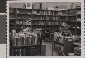 Photograph of library office in Grant Hall, Nevada Southern University, circa 1960-1961