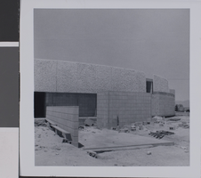 Photograph of James R. Dickinson Library construction, Nevada Southern University, circa 1960-1961
