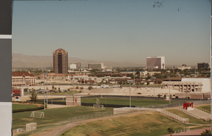 Photograph of campus construction of University of Nevada, Las Vegas, Las Vegas, October 4, 1991