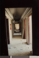 Photograph of the health sciences corridor under construction, University of Nevada, Las Vegas, Las Vegas, October 4, 1991