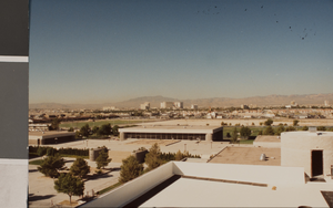 Photograph of the campus view, University of Nevada, Las Vegas, Las Vegas, October 4, 1991