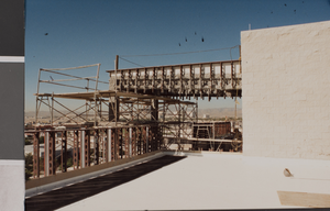 Photograph of the Rod Lee Bigelow Health Scineces building construction, University of Nevada, Las Vegas, Las Vegas, October 4, 1991
