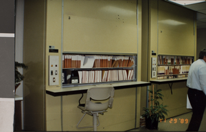 Photograph of files, University of Nevada, Las Vegas, circa 1991-1992