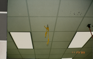 Photograph of a classroom ceiling, University of Nevada, Las Vegas, circa 1991-1992