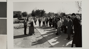 Photograph of groundbreaking ceremony, University of Nevada, Las Vegas, circa 1991-1992