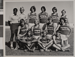 Photograph of Men's Cross Country team, University of Nevada, Las Vegas, circa 1976