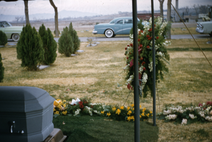 Photograph of Fred Wilson's funeral, Las Vegas, 1958