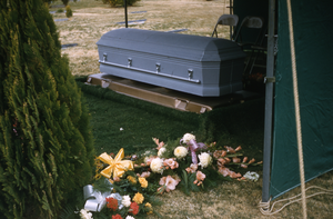 Photograph of Fred Wilson's funeral, Las Vegas, 1958