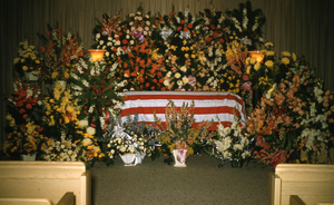 Photograph of Fred Wilson's burial, 1958
