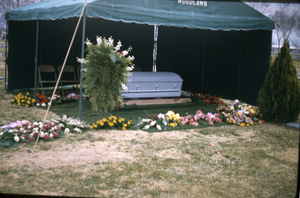 Photograph of Fred Wilson's burial, 1958