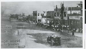 Photograph of the Labor Day celebration of Fremont Street, Las Vegas, September, 1915