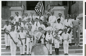 Photograph of the Las Vegas Grammar School Band, Las Vegas, circa 1921