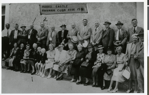 Photograph of Ed Von Tobel, Sr. on a trip to Cuba, February, 1940