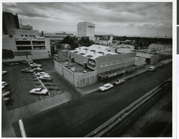 Photograph of the old Von Tobel Lumber Company, Las Vegas, 1967
