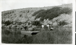 Photograph of the camp on the mouth of the Virgin River, circa 1930s
