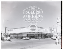 Film transparency of the Golden Nugget Gambling Hall, Las Vegas, Nevada, July, 1949