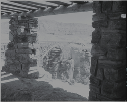Film transparency of of the Navajo Bridge, Grand Canyon, Arizona, circa 1930s