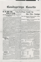 Newspaper clipping, Goodsprings Gazette, February 3, 1917