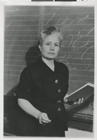 Photograph of unidentified teacher, circa 1955-1965