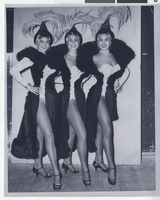 Photograph of Bluebell Girls posing at Lido show at Stardust Hotel, Las Vegas, July 1958