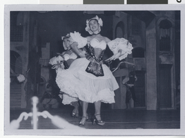 Photograph of Valda Boyne Esau dancing at Lido show at Stardust Hotel, Las Vegas, October 1958