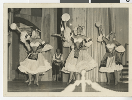 Photograph of Valda Boyne Esau and other Bluebell girls in the Lido Show at Stardust, Las Vegas, October 1958