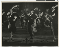 Photograph of Valda Boyne Esau and other dancers in Lido show at Stardust Hotel, Las Vegas 1958