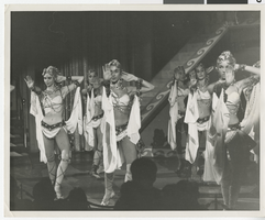 Photograph of Valda Boyne Esau and other dancers in Lido de Paris at Stardust Hotel, Las Vegas, 1959