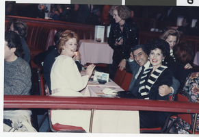 Photograph of Valda Boyne Esau and Esper Esau with Sylvia Harris at the closing of the Lido, Stardust Hotel, Las Vegas, Feburary 1, 1991.