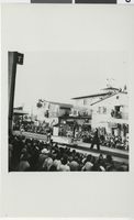 Photograph of Helldorado Parade in front of El Cortez Hotel exterior, Las Vegas, circa 1947