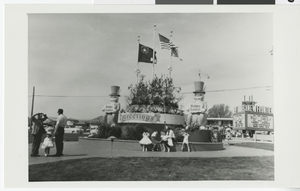 Photograph of Patridge family at Easter celebration, Las Vegas, circa 1956-1957