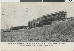 Postcard of the Consolidated Mines Co. New Mill, Goldfield, Nevada, 1908