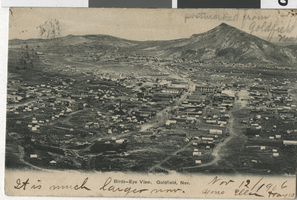 Postcard of Birds-eye view of Goldfield, Nevada, 1906