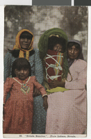 Photograph of Paiute women and children, Nevada, circa 1910s