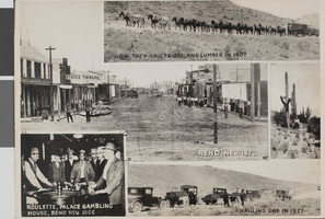 Postcard of scenes from Reno, Nevada, circa 1870s-1927
