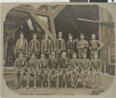 Photograph of a group of miners, Nevada, circa 1900s