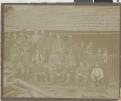 Photograph of a group of miners, Nevada, circa 1900s