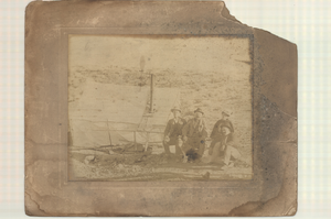 Photograph of Jim and Belle Butler with two unidentified men, Tonopah, Nevada, circa 1900s
