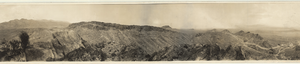 Panoramic photograph of the Antelope quicksilver mining district in Nye County, Nevada, June 1929