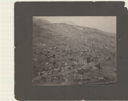 Aerial photograph of Pioche, Nevada, circa 1880s
