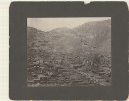 Aerial photograph of Pioche, Nevada, circa 1880s-1890s