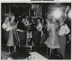Photograph of people at Golden Nugget bar, Las Vegas, circa 1930s