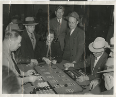 Photograph of people playing Faro game at Golden Nugget, circa 1930s