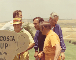 Photograph of Jay Sarno at golfing event, circa 1980