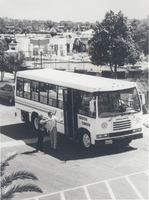 Photograph of a Circus Circus bus, Las Vegas, Nevada, 1980s
