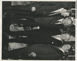 Photograph of Jay Sarno and three unidentified men, 1970s