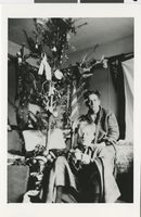 Photograph of Joe Andre celebrating Christmas in the Canal Zone (Panama), 1910s