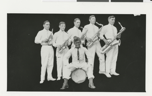Photograph of Joe Andre's band in the Canal Zone (Panama), 1910s