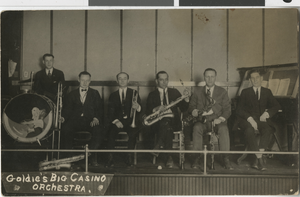 Photographic Postcard of the Goldie's Big Casino Orchestra, Tonopah (Nev.), circa 1922